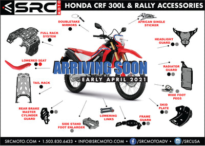 HONDA CRF 300L & RALLY ACCESSORIES IN THE WORKS NOW!