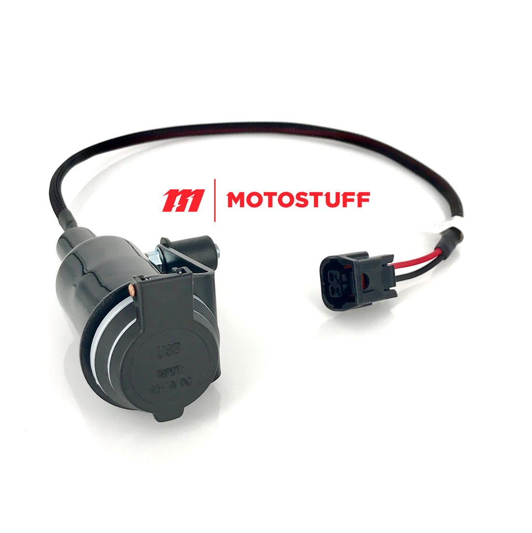 Caricabatterie Per Moto Con Voltmetro E Interruttore, Per Honda CRF300L Rally 2021-2022, USB-C E USB-A, Impermeabile, Montaggio Su Manubrio