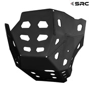 Protective Aluminum Skid Plate/Lower Engine Sump Guard  - Yamaha Ténéré 700 V2 (with Side Wings!) (D) #F-03-090#