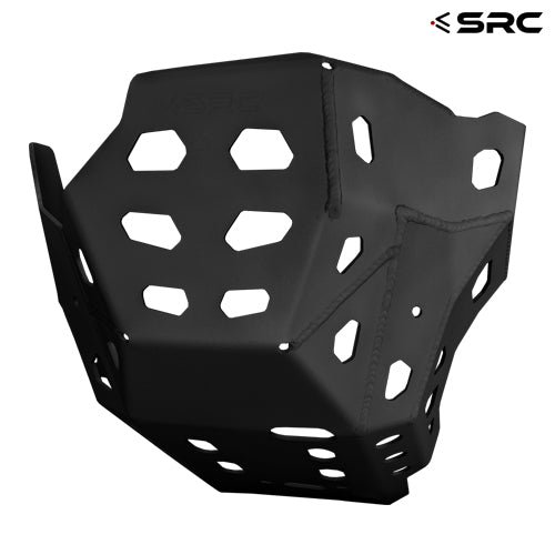 Protective Aluminum Skid Plate/Lower Engine Sump Guard  - Yamaha Ténéré 700 V2 (with Side Wings!) (D) #F-03-090#