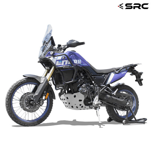 Protective Aluminum Skid Plate/Lower Engine Sump Guard  - Yamaha Ténéré 700 V2 (with Side Wings!) (D) #F-03-090#