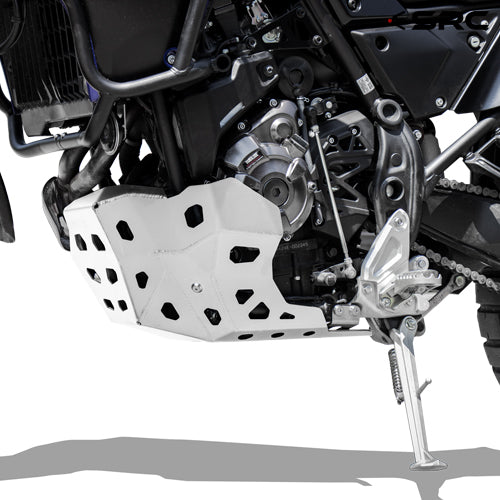 Protective Aluminum Skid Plate/Lower Engine Sump Guard  - Yamaha Ténéré 700 V2 (with Side Wings!) (D) #F-03-090#