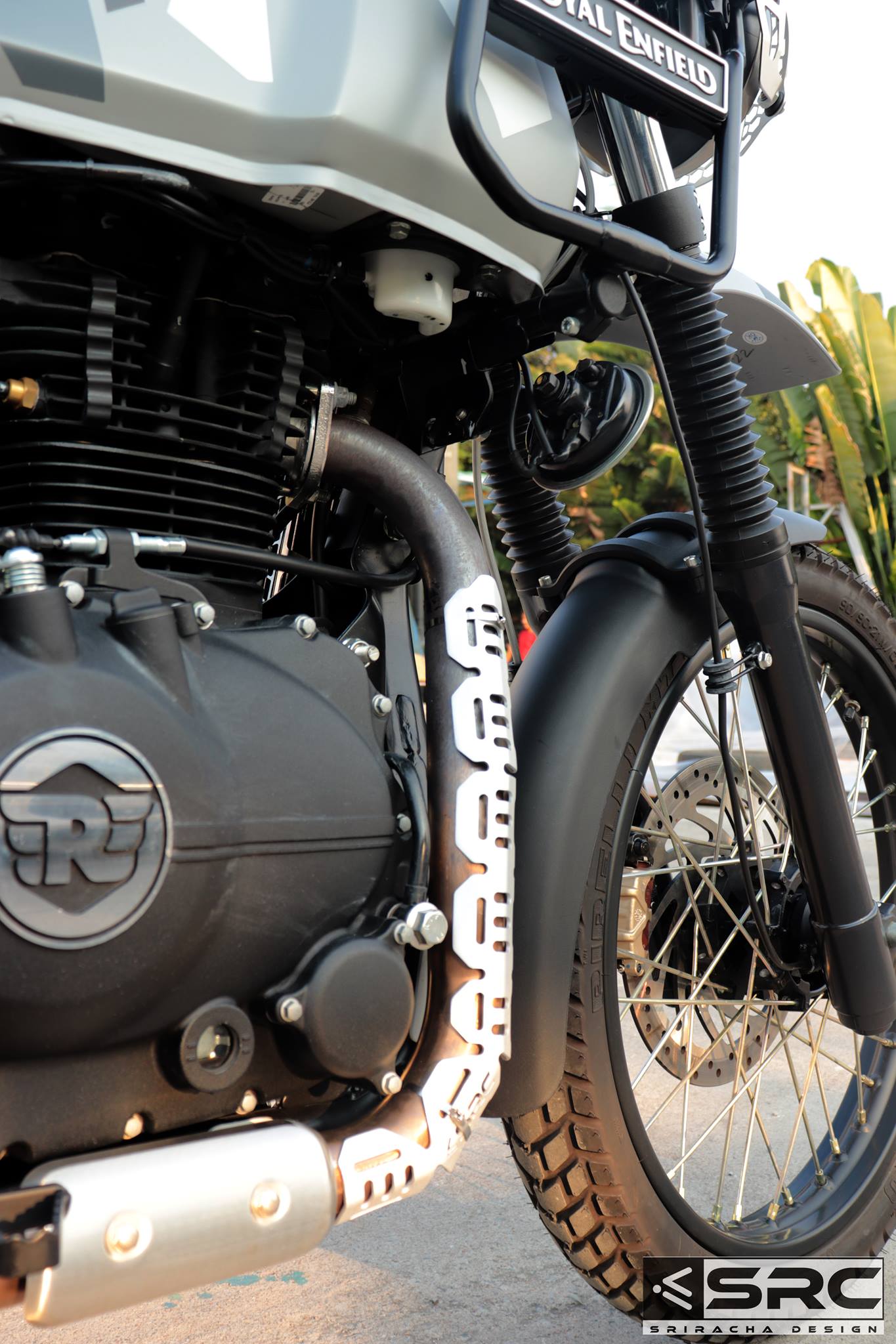 Exhaust head pipe guard ROYAL ENFIELD HIMALAYAN – SRC MOTO