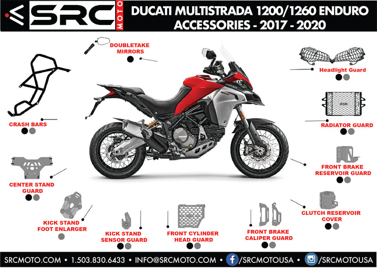 Front Brake Caliper Guard Ducati Multistrada (D) #E-02-120#