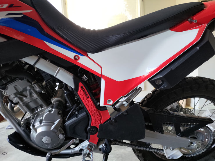HONDA CRF300L 2021-2024 Acerbis X-Frame Guards - Black/Red, Italian Made