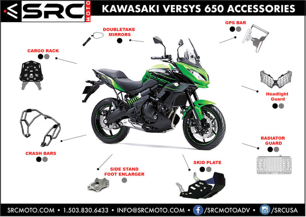 SIDE STAND KICKSTAND FOOT ENLARGER 2011-2019 KAWASAKI VERSYS 650