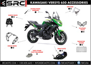 RADIATOR GUARDS FOR KAWASAKI VERSYS 650