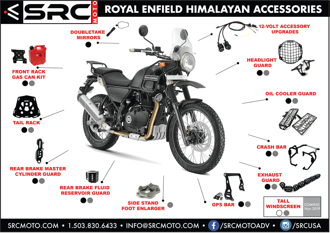 12 Volt Accessory Upgrades Royal Enfield HIMALAYAN – SRC MOTO