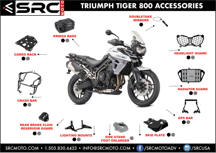 SRC SKID PLATE / Engine Guard Triumph Tiger XRX / XCX 2016-2017