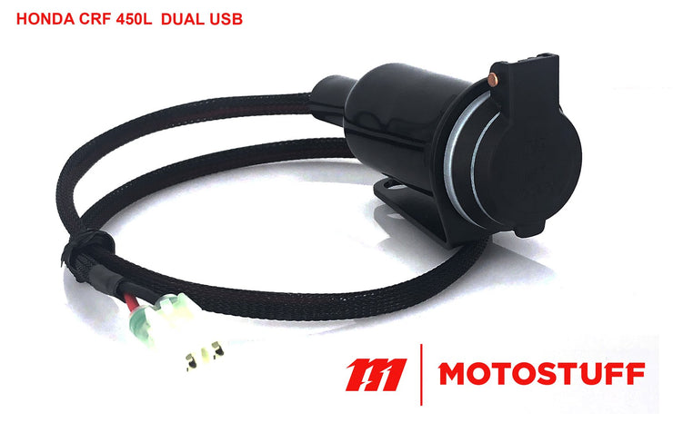 DUAL USB and 12 Volt Socket Accessory Leads 2019-2020 HONDA CRF 450L