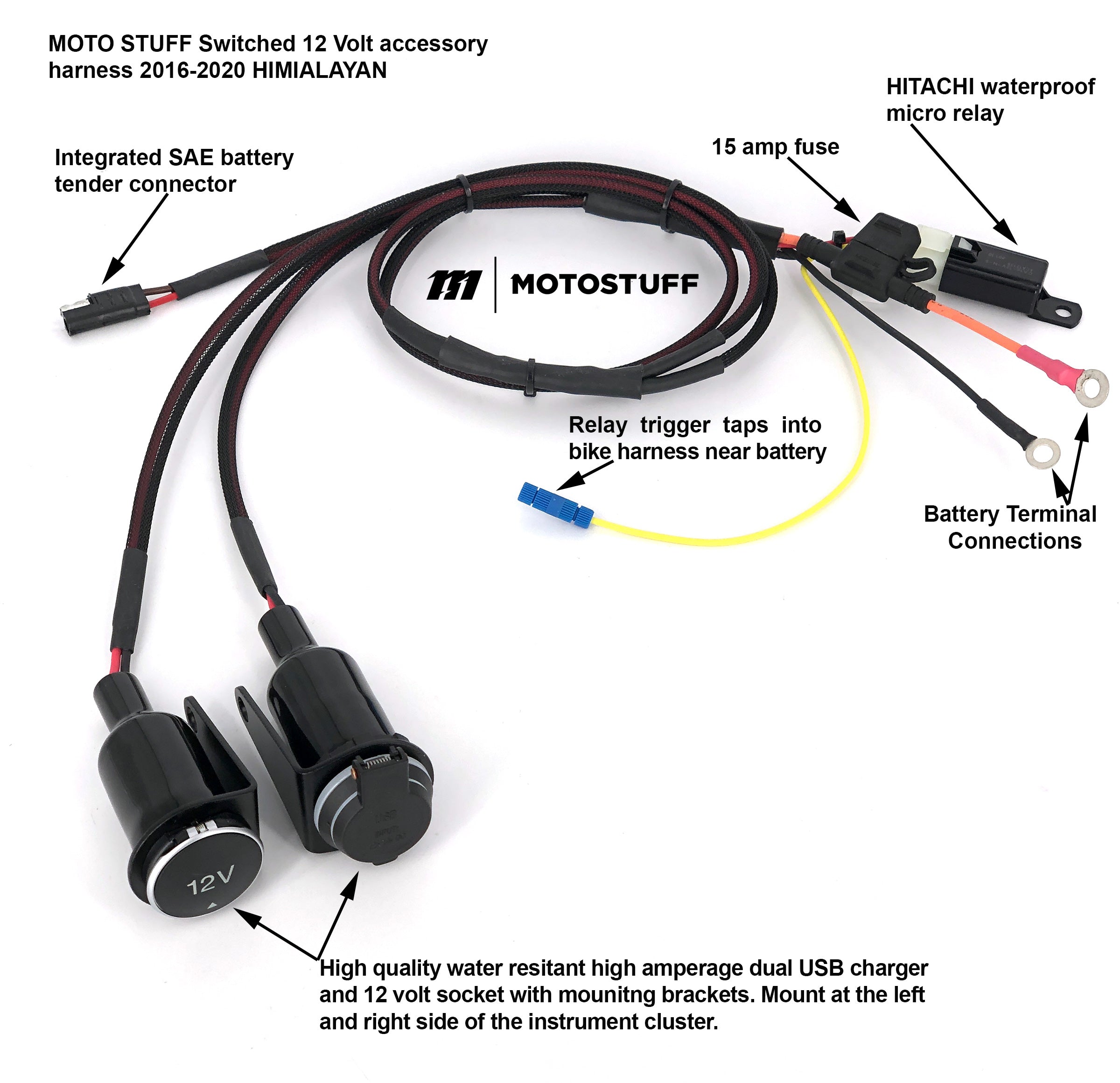 Original BMW Motorcycle USB Charging Port Socket