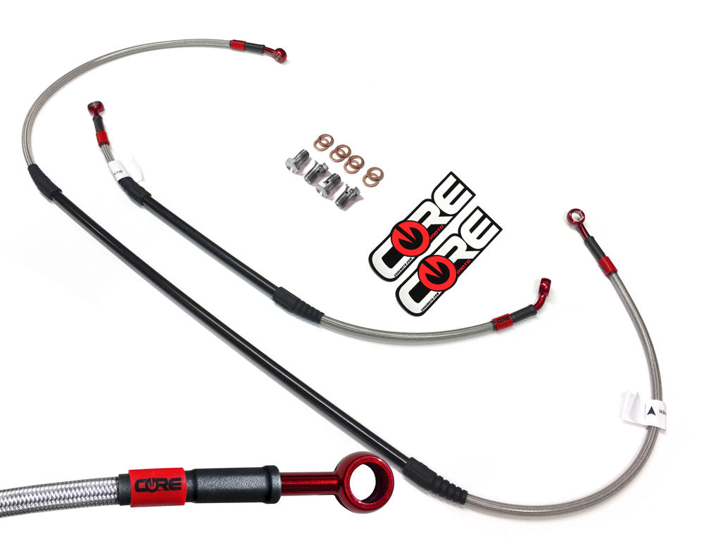 Braided Brake Lines HONDA CRF 250L, Rally 250L, 300L, 300LS and