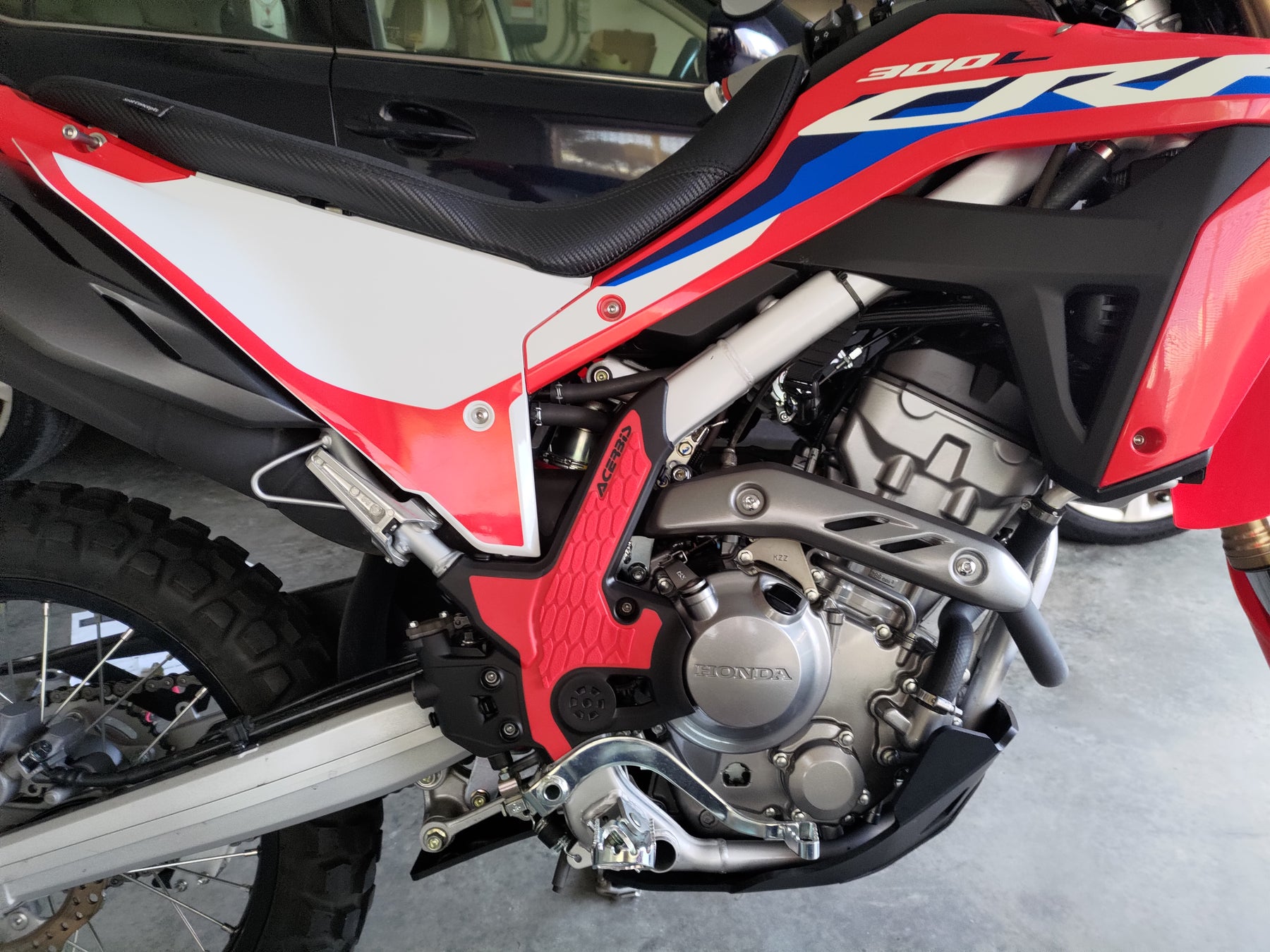 Motorcycle Frame Protection Cover For Honda CRF300L/Rally - PP Plastic Off-Road Bumper Guard Kit